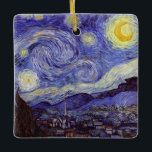 Ornement En Céramique Vincent Van Gogh Starry Nuit Vintage Art<br><div class="desc">Vincent van Gogh Starry Night Art Peinture Starry Night est un tableau de l'artiste post-impressionniste néerlandais Vincent van Gogh. Le ciel bleu de la nuit est rempli de nuages tourbillonnants, d'étoiles et d'une lune brillante croissant. La Nuit étoilée est la seule nocturne de la série de vues depuis la fenêtre...</div>