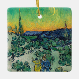 Ornement En Céramique Vincent van Gogh - Une promenade au crépuscule
