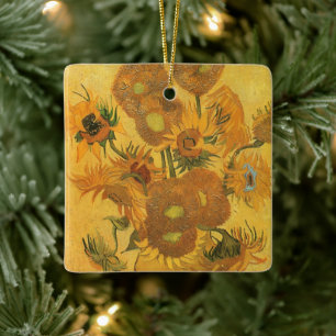 Ornement En Céramique Vincent van Gogh - Vase avec quinze tournesols