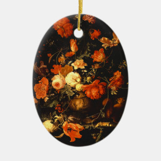 Ornement En Céramique Vintage Floral Vie morte - Abraham Mignon