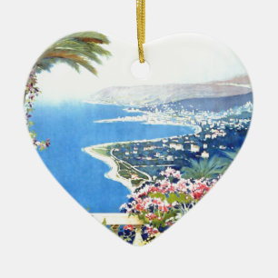 Ornement En Céramique Vintage San Remo Italie Europe Travel