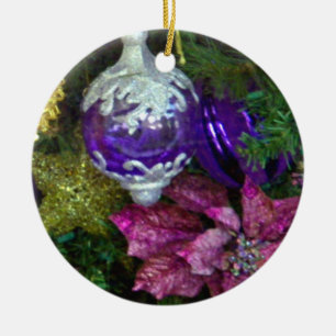 Ornement En Céramique voeux de Noël_