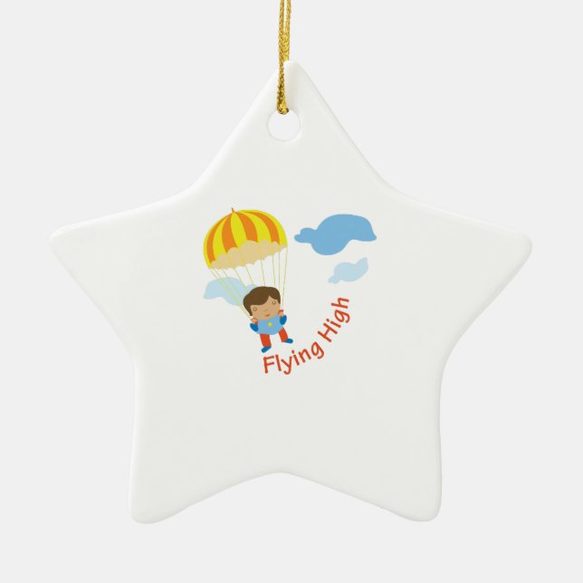 Ornement En Céramique Voler haut (Devant)