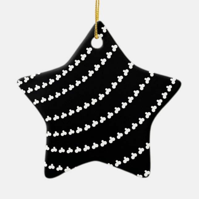 Ornement En Céramique Vortex blanc (Devant)