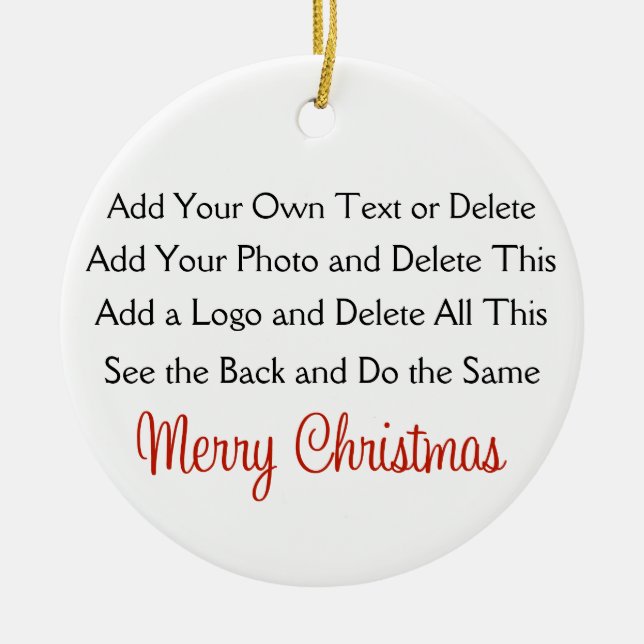 Ornement En Céramique Votre création (Devant)