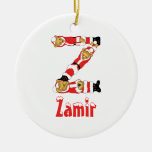 Ornement En Céramique Votre nom ici ! Ours de nounours fait sur commande