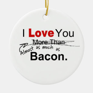 Ornement En Céramique Vous aimez presque autant que les couples de Bacon