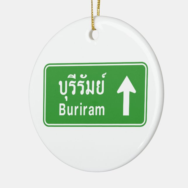 Ornement En Céramique Voyage de Buriram ⚠ Thaïlande ⚠ (Gauche)