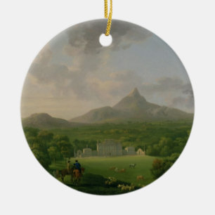 Ornement En Céramique Vue de Powerscourt, comté Wicklow, c.1760-2 (huil