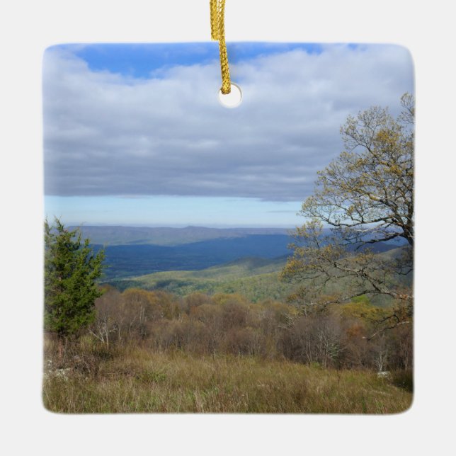 Ornement En Céramique Vue sur les écarts de Thornton au printemps (Devant)