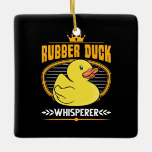 Ornement En Céramique Whisperer Canards en caoutchouc