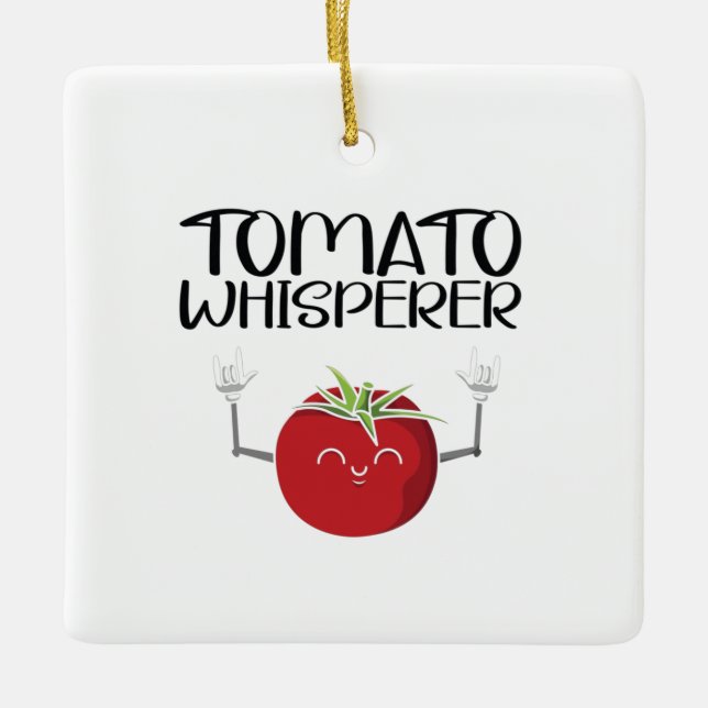 Ornement En Céramique Whisperer tomate (Devant)