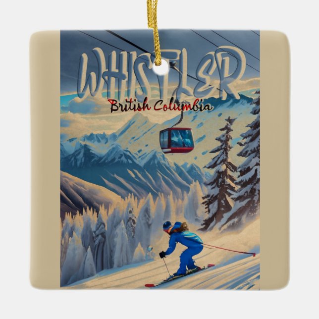Ornement En Céramique Whistler Vancouver Colombie-Britannique Canada 195 (Devant)