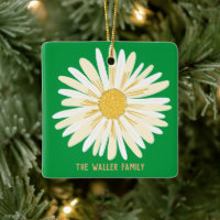 White Daisy Family Ornament PERSONNALISER IT