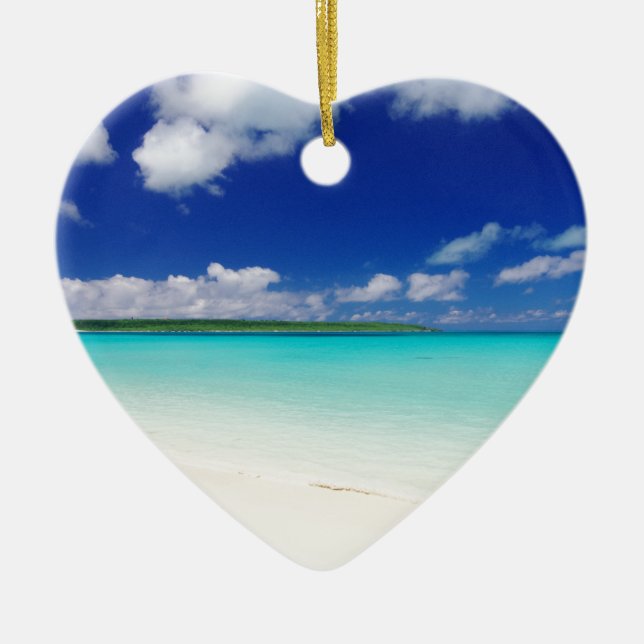 Ornement En Céramique White Sandy Beach, Miyako Island Okinawa (Devant)