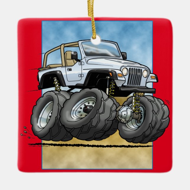 Ornement En Céramique White_TJ (Devant)