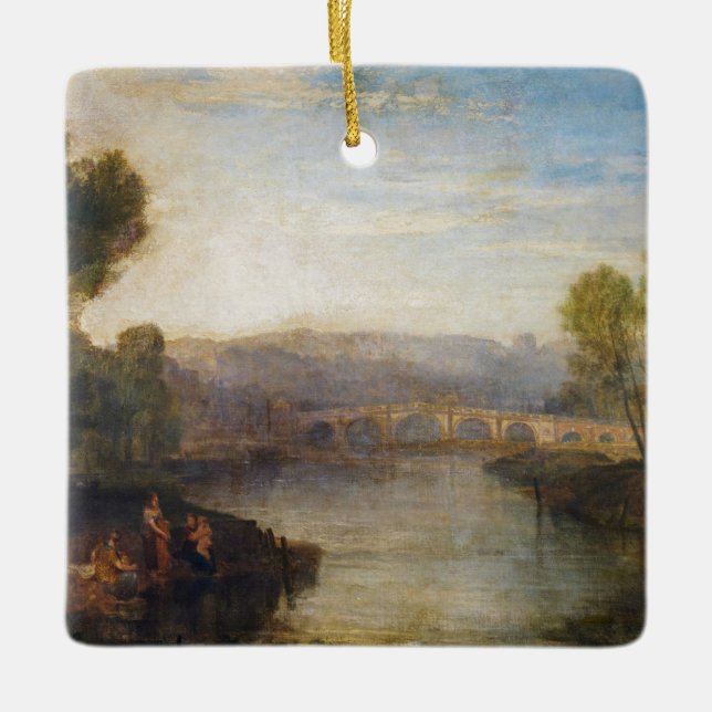 Ornement En Céramique William Turner - Vue sur Richmond Hill et le pont (Devant)