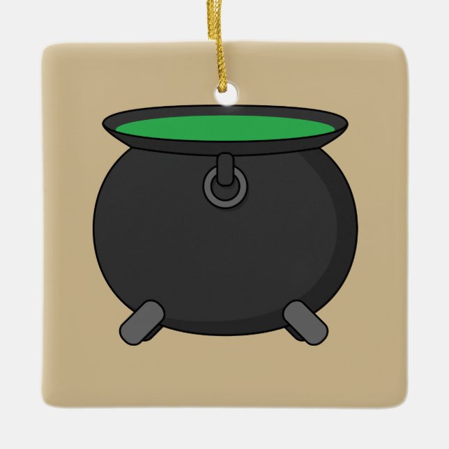 Ornement En Céramique Witch Cauldron (Devant)