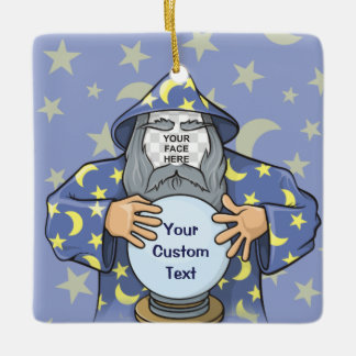 Ornement En Céramique Wizard with your face