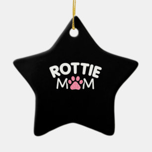 Ornement En Céramique Womens Rottie Mama Apparel Rottweiler Owner Lover