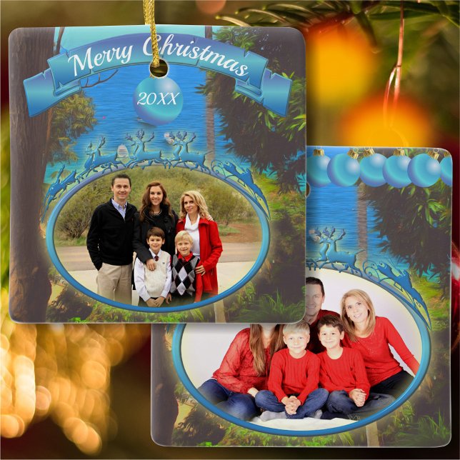 Ornement En Céramique Yelapa Famille Noël 1017 (Créateur téléchargé)