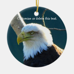 Ornement En Céramique Yeux d'Eagle ; Personnalisable
