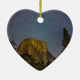 Ornement En Céramique Yosemite Valley El Capitan night sky