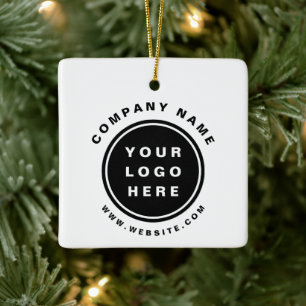 Ornement En Céramique Your Business Logo Promoteur Business Company