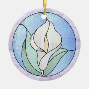 Ornement En Céramique Zantedeschia