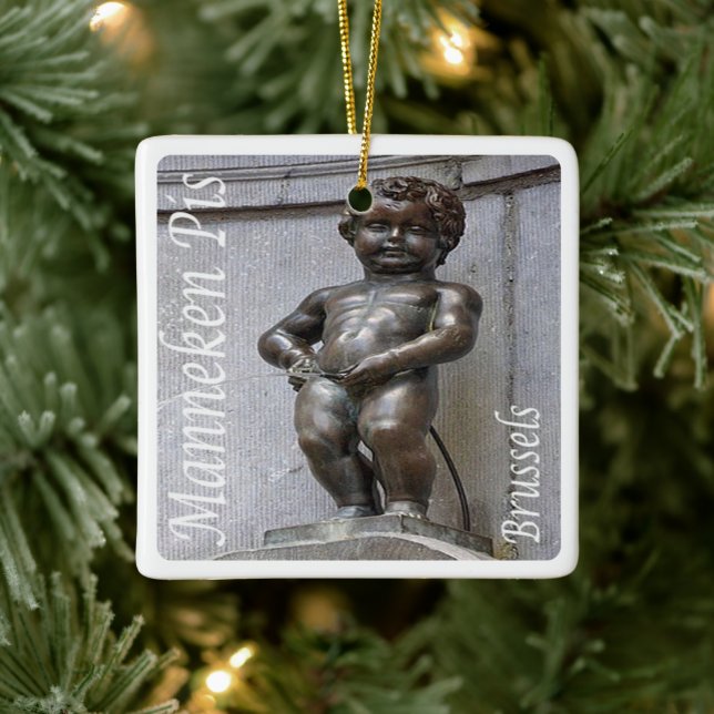 Ornement En Céramique zBE046 MANNEKEN PIS Bruxelles, Bruxelles, (Arbre)