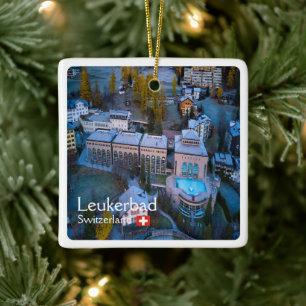 Ornement En Céramique zCH011 LEUKERBAD Suisse,