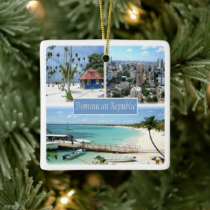 Ornement En Céramique zDO005  DOMINICAN REPUBLIC, Mosaic, America,