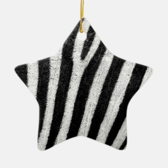 Ornement En Céramique zebra Stripes (Devant)