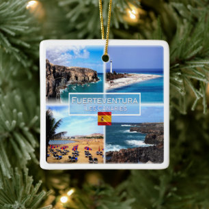 Ornement En Céramique zES158 FUERTEVENTURA Iles Canaries Cuevas de Ajyuy