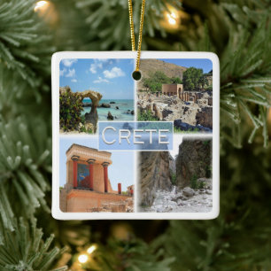 Ornement En Céramique zGR021 potpourri de CRETE, Grèce, Europe,