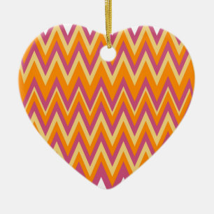 Ornement En Céramique Zigzag tribal aztèque