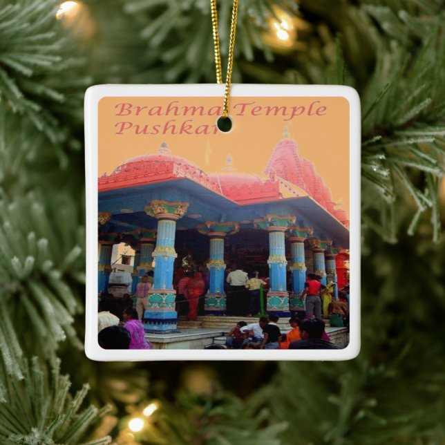 Ornement En Céramique zIN20 Brahma Temple PUSHKAR, Inde, Asie, (Arbre)