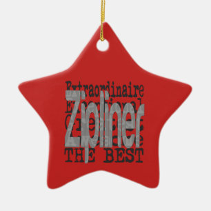 Ornement En Céramique Zipliner Extraordinaire