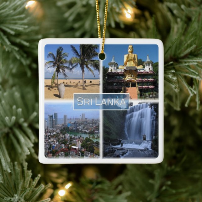 Ornement En Céramique zLK004 SRI LANKA mosaïque, Asie, (Arbre)