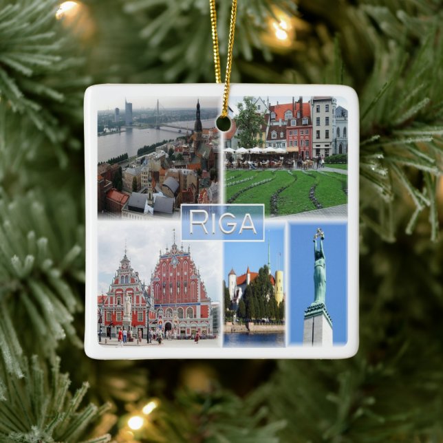 Ornement En Céramique zLV003 RIGA, Latvijas, Republika Lettonie, (Arbre)