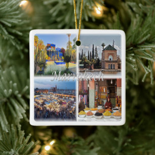 Ornement En Céramique zMA017 Marrakech mosaïque, Maroc, Afrique,