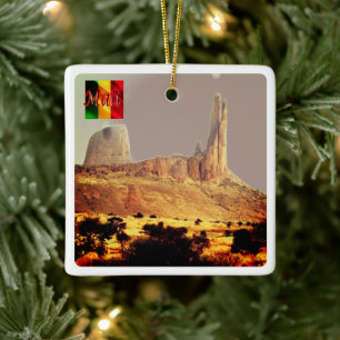 Ornement En Céramique zML008 MALI, La main de Fatima, Afrique,