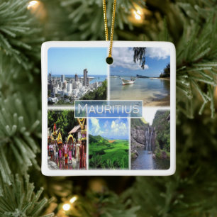 Ornement En Céramique zMU022 PORT LOUIS, Mosaïque, Afrique,