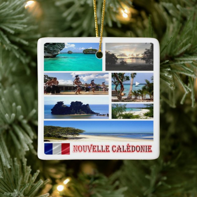 Ornement En Céramique zNC003 NOUVELLE CALÉDONIE, mosaïque, Océanie, (Arbre)