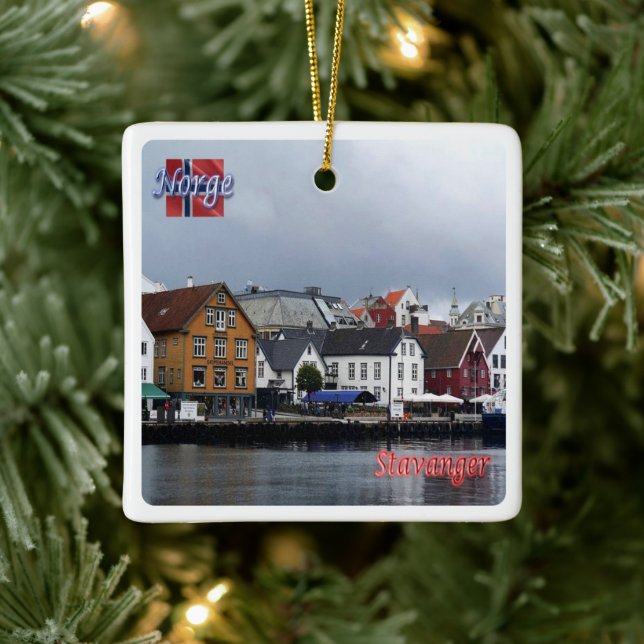 Ornement En Céramique zNO010 STAVANGER, Norvège, Europe, (Arbre)