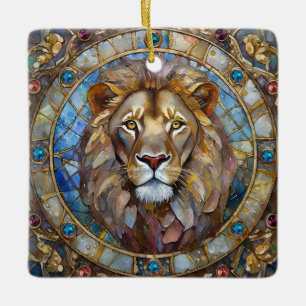 Ornement En Céramique Zodiaque - Léon le Lion