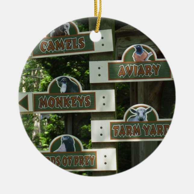 Ornement En Céramique Zoo du Cap Mai (Devant)