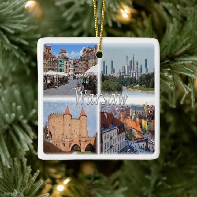 Ornement En Céramique zPL006 WARSAW WARSZAWA, Pologne, Europe, (Arbre)