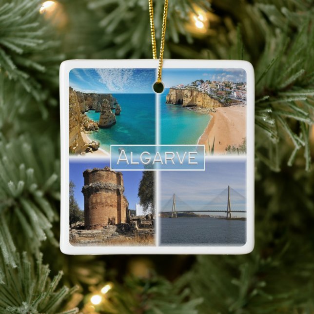 Ornement En Céramique zPT006 THE ALGARVE, Portugal, Europe, (Arbre)