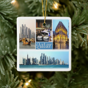 Ornement En Céramique zQA003 mosaïque du QATAR, Asie,